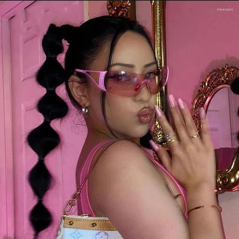 

Sunglasses Designer One Piece Rimless Y2k Women Men Fashion Vintage Metal Sun Glasses For Female Trend Ins Eyewear