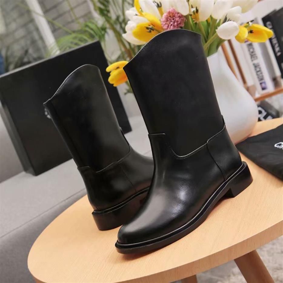 

Womens Classic Short Boots Autumn Round Toe Ankle Booties Ladies Knight Cow Leather Winter Boots, With brand logo