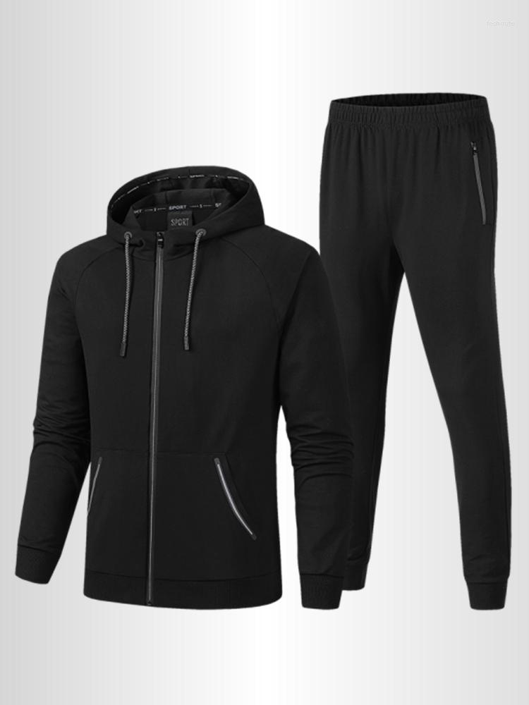 

Men's Tracksuits Large Size 9xl Black Grey Zipper Hoodie Tracksuit Men Sportswear Cotton Casual Men's Hooded Sets 2 Piece Jogger Sweat, 9568 gray 2