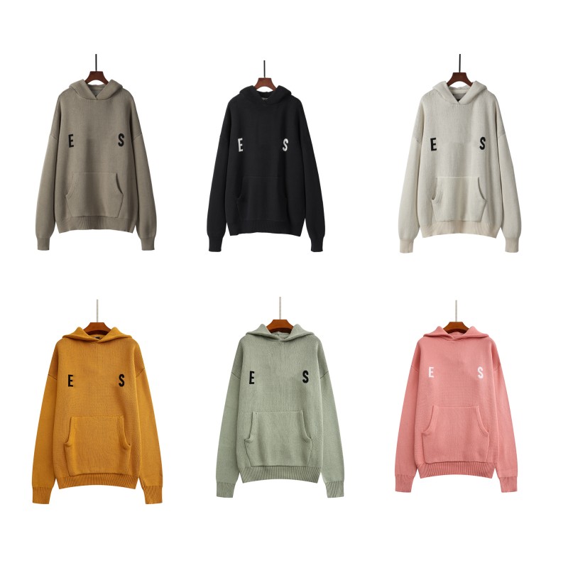 2022 Fashion Loose Mens Designer Designer Knits Essentials Pluchés Hoodies Hoodies Men Femmes Ess Sweat Sweat-shirt en tricot