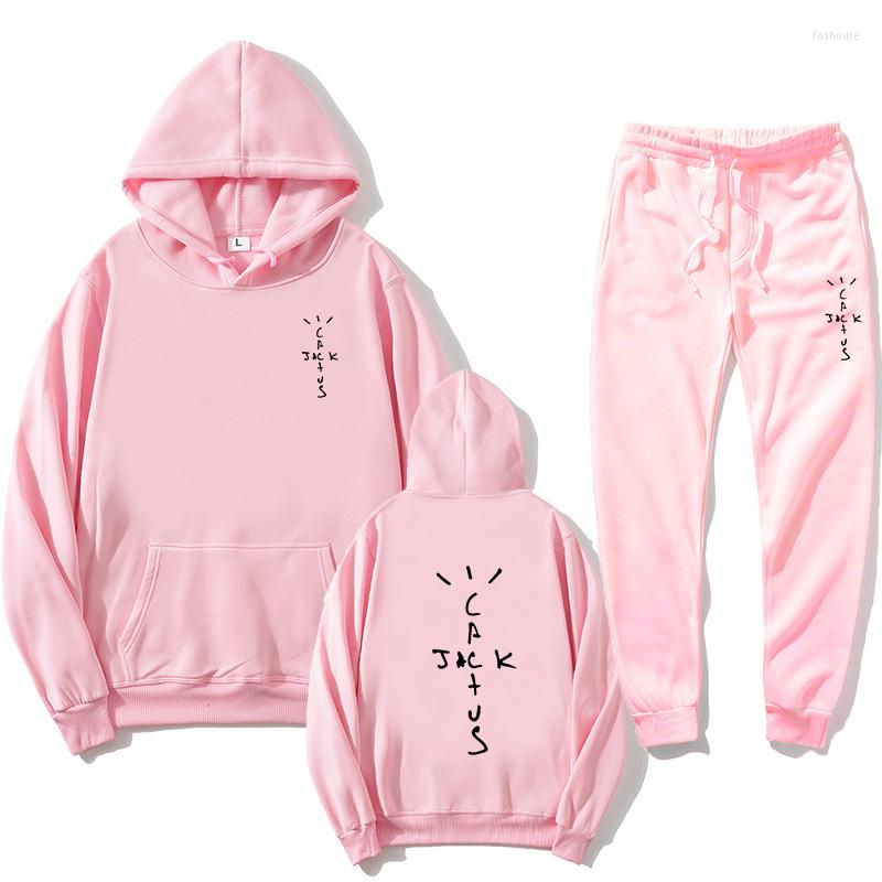

Men' Tracksuits Jack Cactus Fashion Men' Oversized Hoodie Sweater Pants 2-piece Set Casual Jogging Sportswear Suit, Beige.black