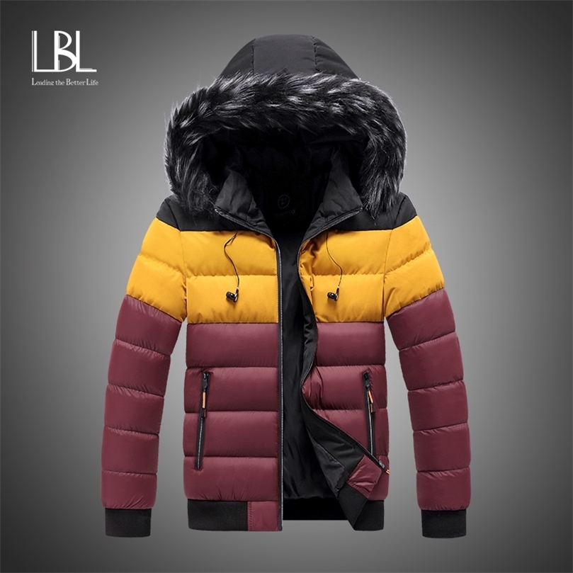 Winter Parkas Hombre Men's Jacket Cotton Padded Puffer Jackets Men Fashion Tops Zipper Up Outerwear Coats Bomber Jacket 201124
