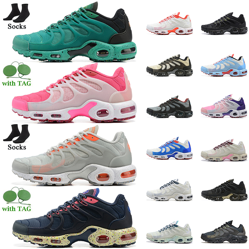 

Wholesale 2022 Tuned Tnplus Running Shoes Plus Tn Terrascape Women Mens Runner Sneakers Navy Blue Purple Pink Grey Orange White Red Black Barely Volt Trainers Sports, C14 39-46 deep grey