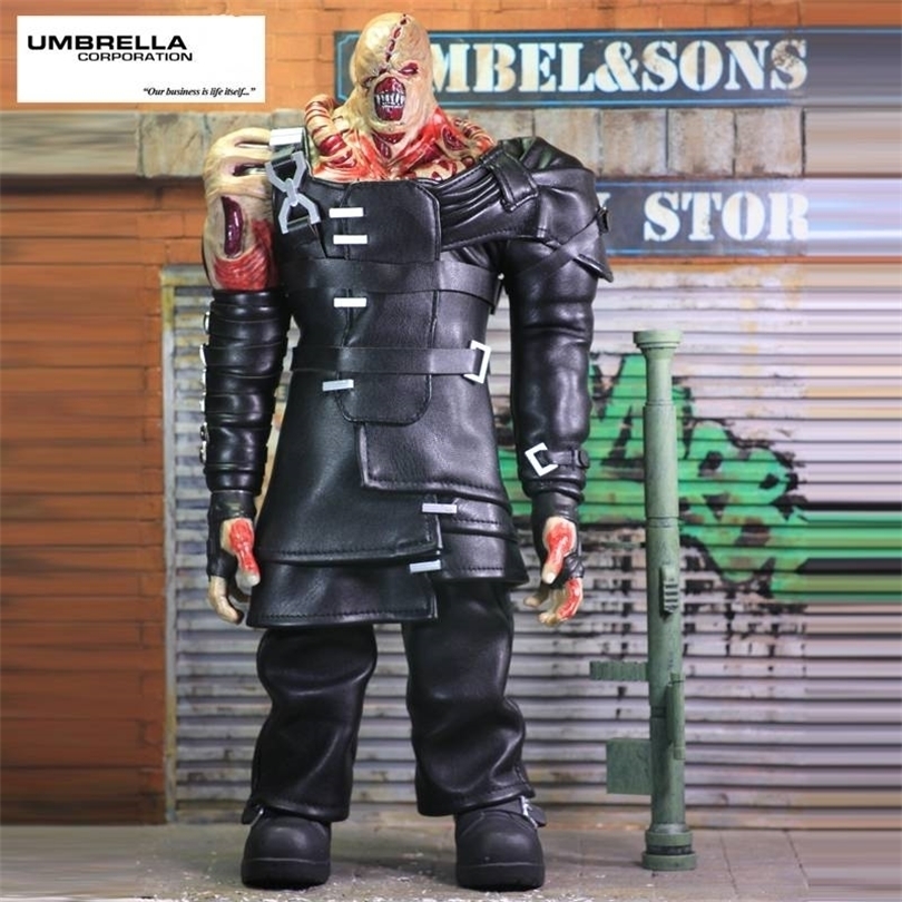 

Action Toy Figures Us Movie 16 Scale umbrella Evil Zombie Walking Dead Tyrant NEMESIS 15inch Action Figure Model H12 221101, Khaki