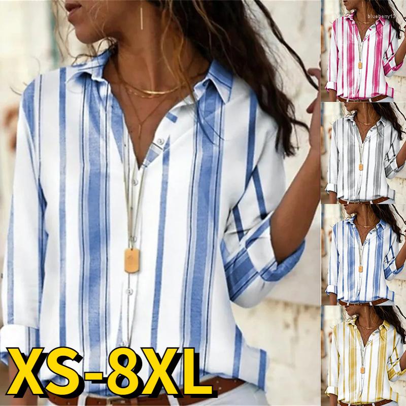 

Women's Blouses 2022 Autumn Winter Women's Everyday Fashion Sexy V-neck Design Printing Tops Button Oversized Long Sleeve Ladies Loose, Gray