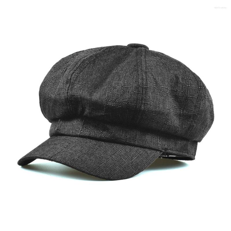 

Ball Caps 2022 Wjsh13 Summer Spring Korea Retro Painter Octagonal Hat Female Star Beret, Purple