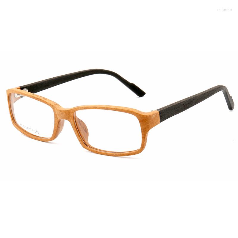 

Sunglasses Frames Sunny Wholesale Square Retro Wooden Style Women Casual Eyeglasses Frame Optical Eyewear Glasses