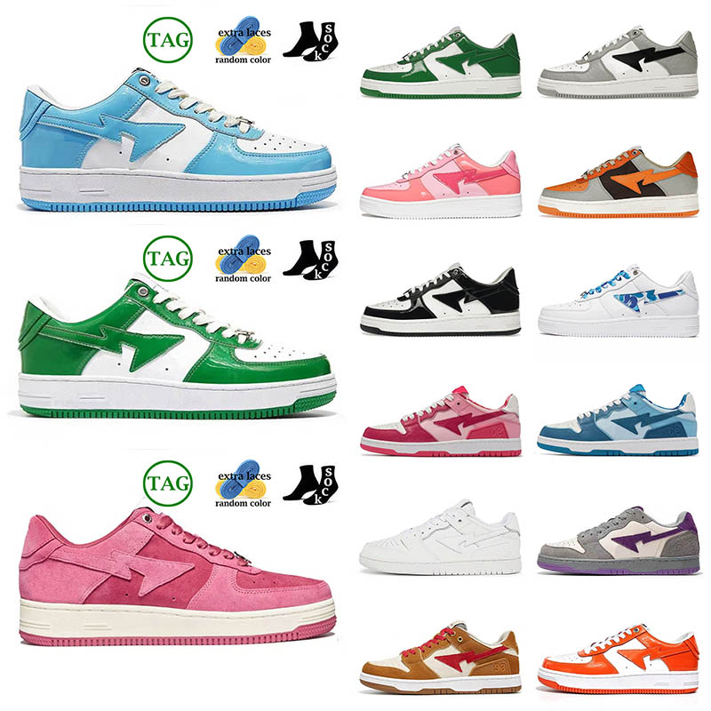 

Bapestas SK8 Sta Casual Shoes Baped Designer Bapesta Camo Black White Green Red Orange Camouflage Men Women Trainers Sports Sneakers Low Abc Camo Stars shoe, D2 wheat red 40-45