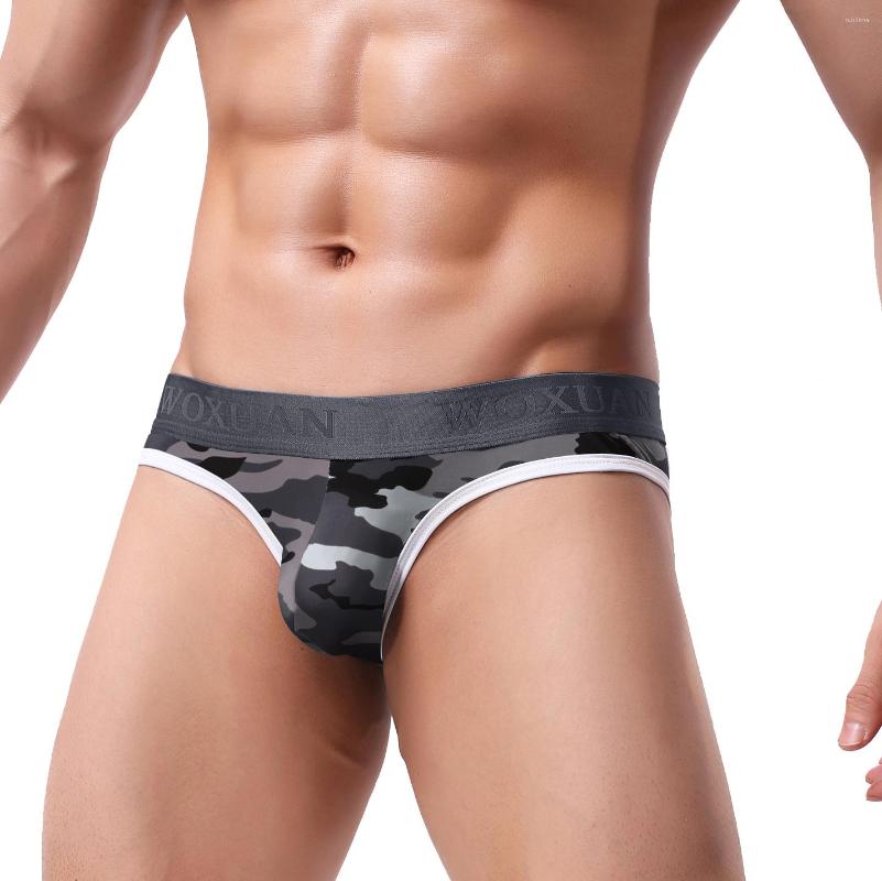 

Underpants Men' Camouflage Low Waist Male Briefs U Convex Man Breathable Mens Slip Cueca Sexy Panties Calzoncillos Men Lingerie, Blue