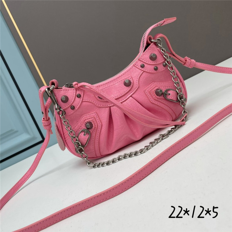 

designer luxury handbags purses balga bags Le Cagole Mini women Shoulder Bag New Acid Embossed Leather Totes, 1#