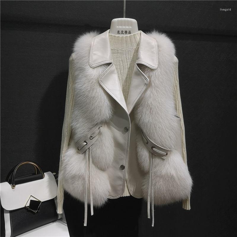 

Women's Fur Women 2022 Autumn Winter Faux Vest Female Fashion Artificial Sleeveless Vests Warm Ladies Casual Waistcoats A607, Creamy-white