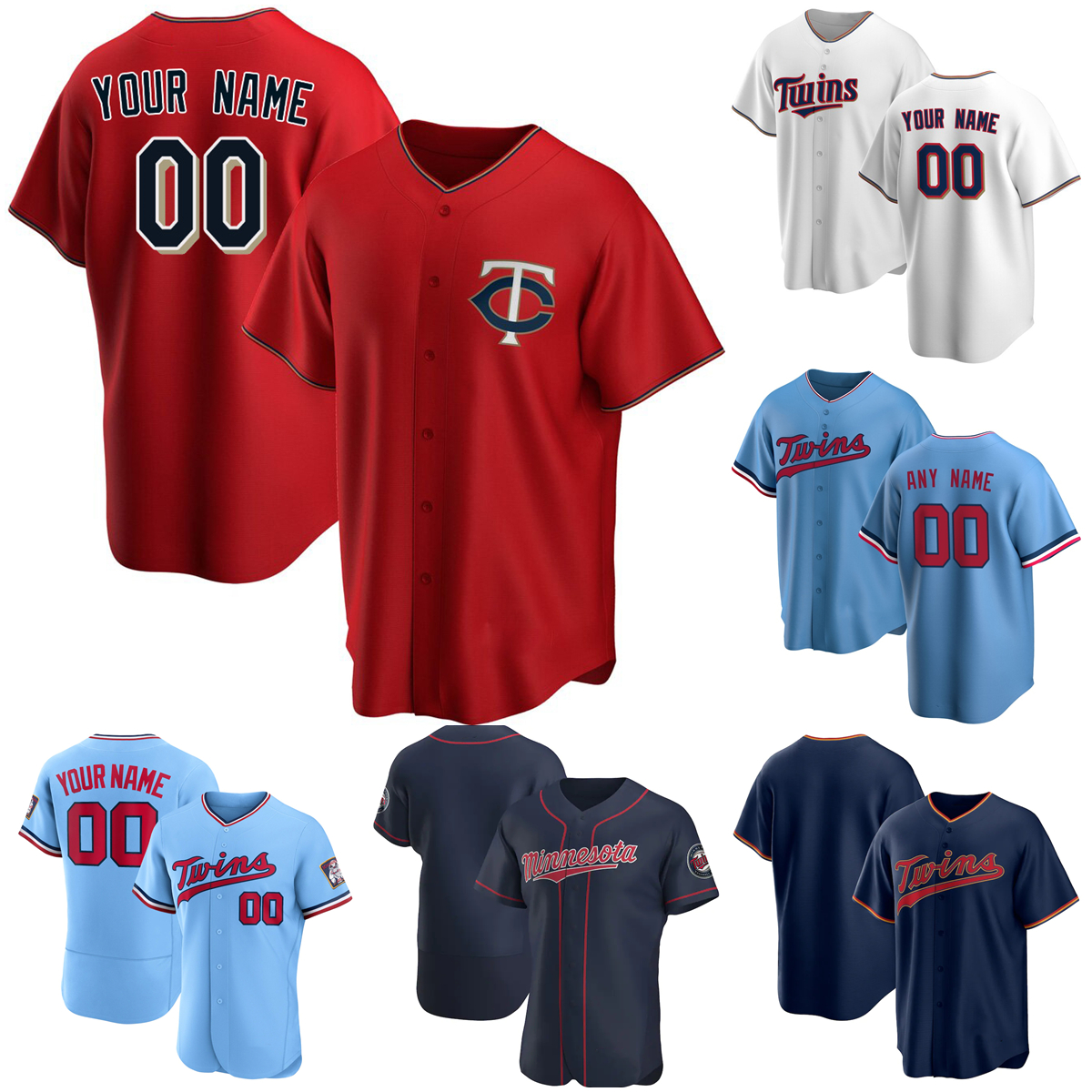 

2023 Miami Baseball Men Women Youth Jerseys Custom Byron Buxton Max Kepler Miguel Sano Kenta Maeda Sonny Gray Carlos Correa Michael Fulmer Nelson Cruz jersey, Men size s-6xl