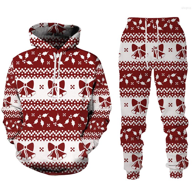 

Men's Tracksuits 2023 3D Christmas Theme Print Casual Men Trousers Suits Couple Outfits Vintage Harajuku Hoodies Pants Male/Female Tracksuit, One piece hoodie-f