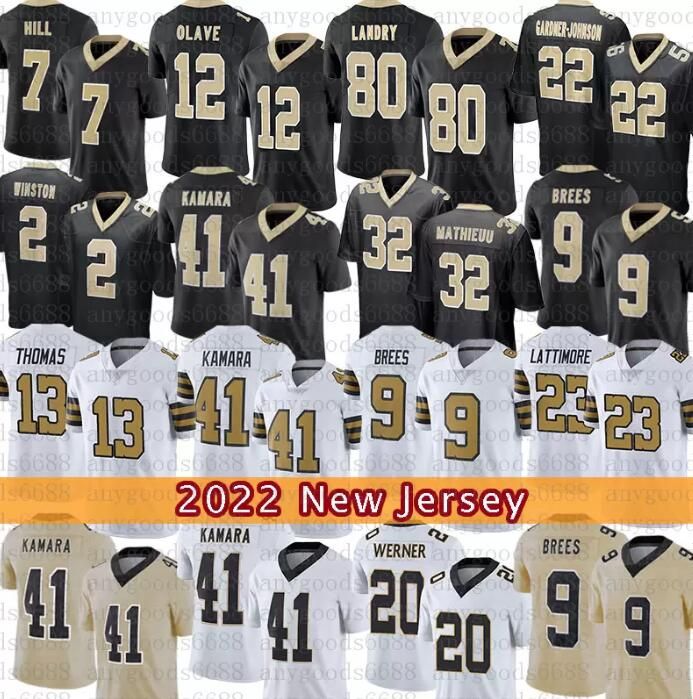 

CUSTOM Stitched Football jersey New Orleans''Saints''41 Alvin Kamara 32 Mathieu Taysom Hill Michael Thomas Jameis Winston Untouchable Elite, With logo