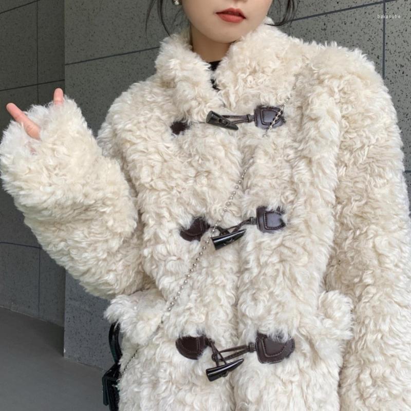 

Women' Fur Winter Coat Women Jacket Jackets For Fluffy, Beige