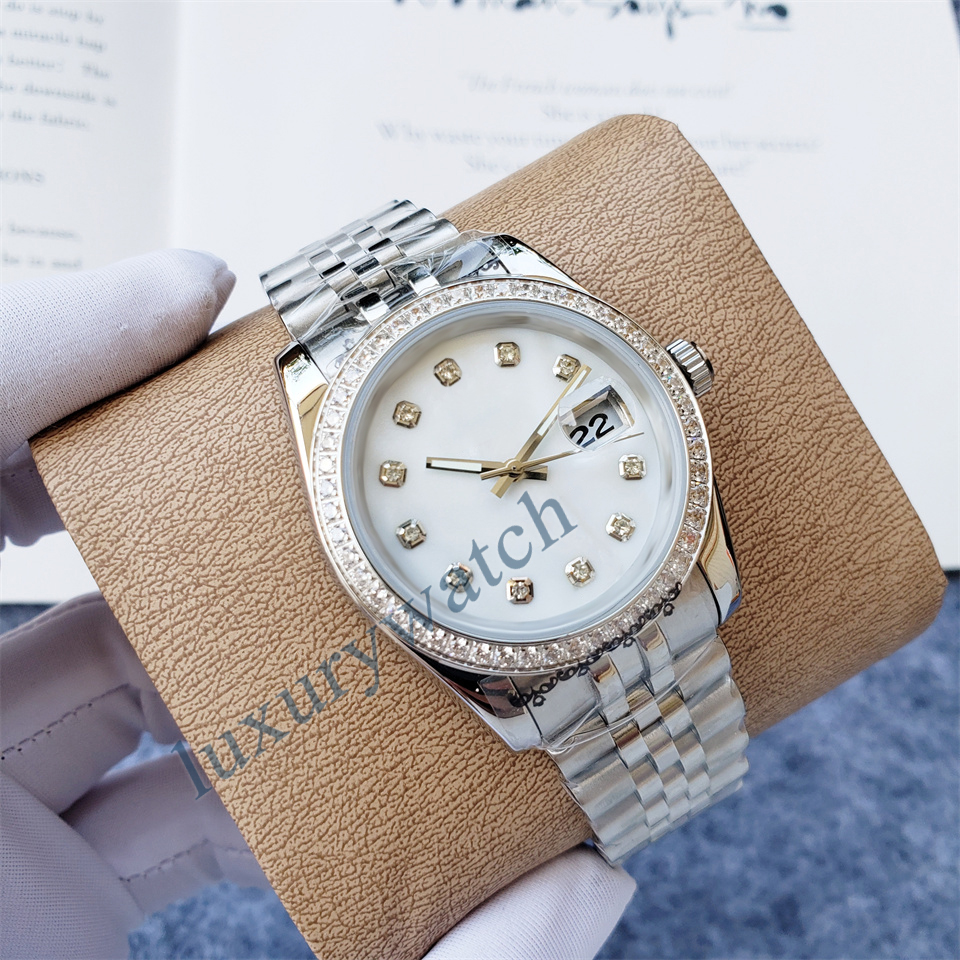 

Womens watch high-end mechanical diamond watch Business automatic luxury rose gold size 36MM sapphire glass waterproof designer watchs, Sapphire crystal