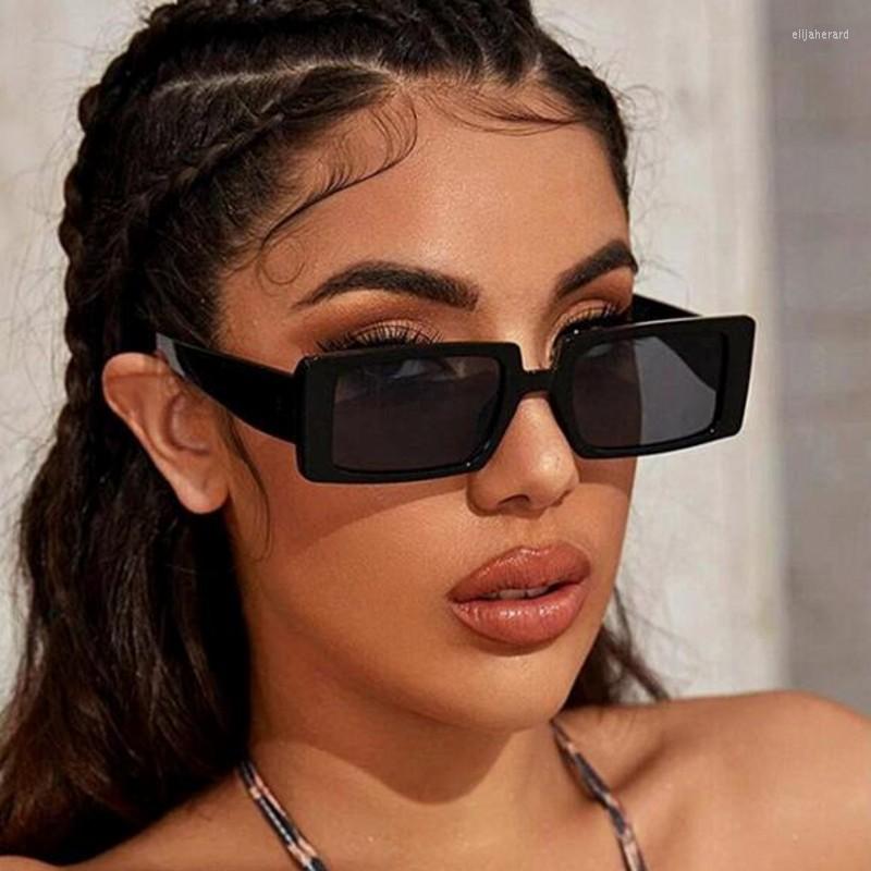 

Sunglasses Fashion Square Women 2022 Trendy Brand Designer Small Rectangle Female UV400 Vintage Eyewear
