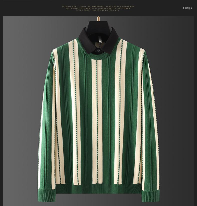 

Men's Sweaters Ad0059 Fashion Men's 2022 Runway Luxury European Design Party Style Clothing, Green