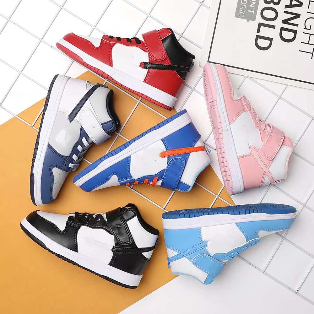 

Kids children Dunks High basketball shoes University blue panda boys girls SB running shoes Sneakers UNC Cut Black Casual Baby Childrens Walking Trainers sbdunks, Customize
