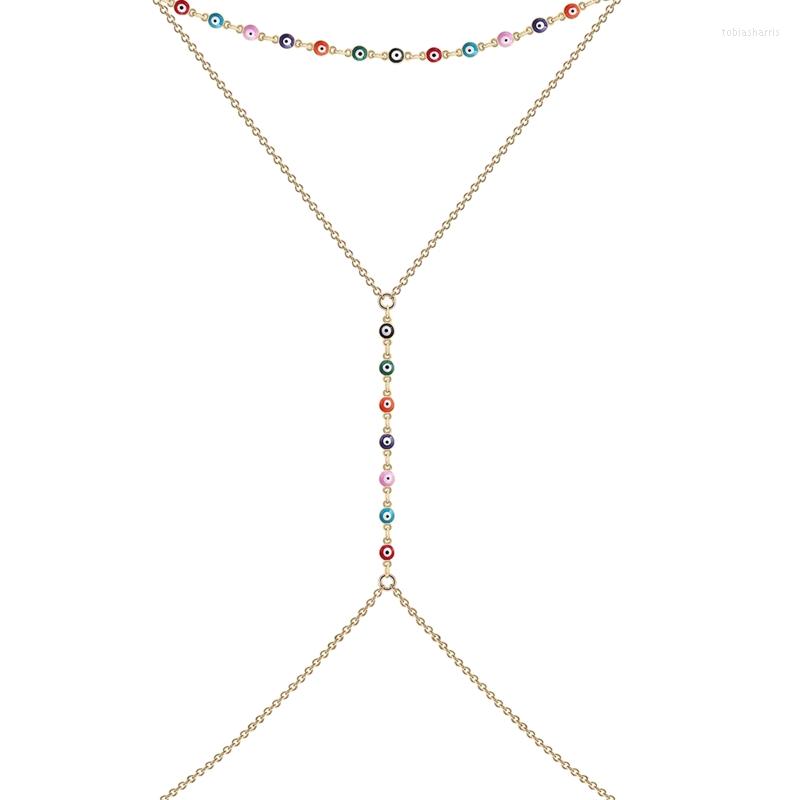 

Chains Devil's Eye Body Chain Necklace For Women Girls Evil Length 80cm