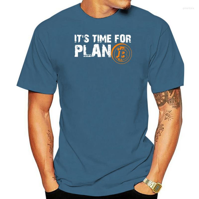 

Men's T Shirts Time For Plan BTC Crypto Currency Shirt Short Sleeve Custom Pp Camiseta Cotton Crewneck Big Size Men T-shirt, Men pea green