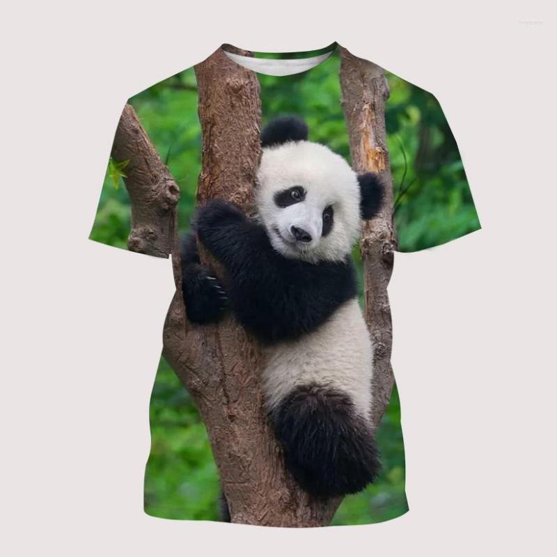 

Men's T Shirts Cute Animals 3d Printing Funny Panda Pattern Men's And Women's Children's T-shirt Street Style Breathable Light, Daxiongmao-3