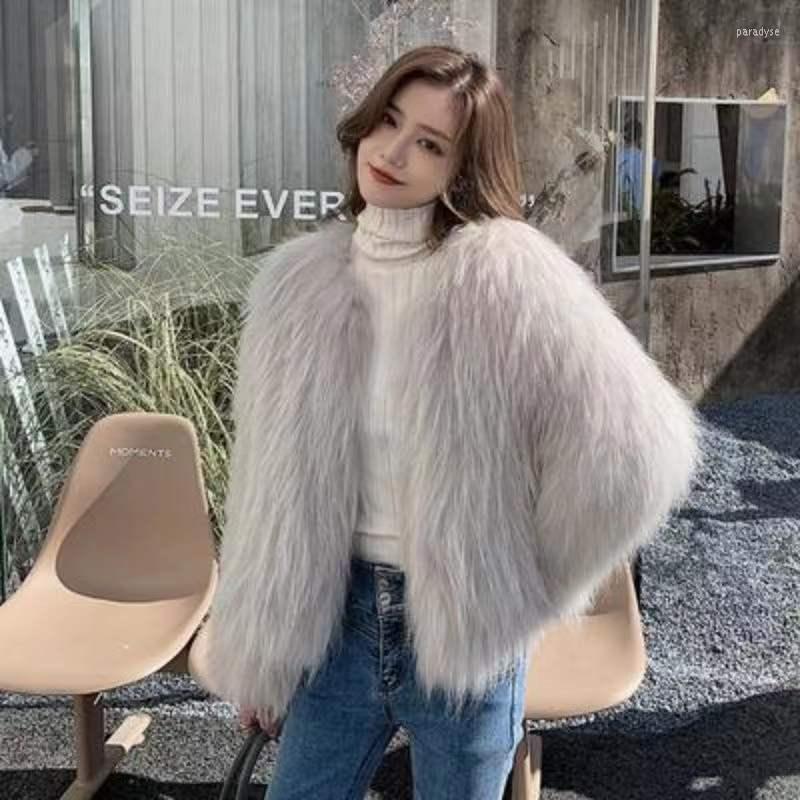

Women' Fur 2022 Winter Jacket Women Faux Coat Fashion Casual Warm Long Sleeve Women' Solid Soft Coats Tops F44, Naichase