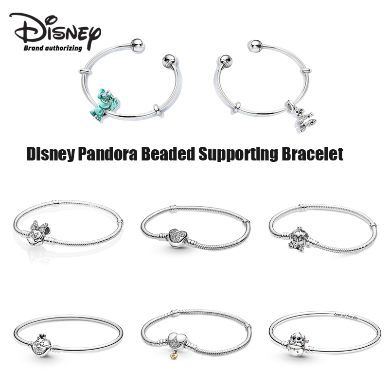 

Disney Co branded Jewelry Fashion Design Bracelet Bracelet Classic Style Exquisite Craft 925 Silver Holiday Gift Versatile, 17cm