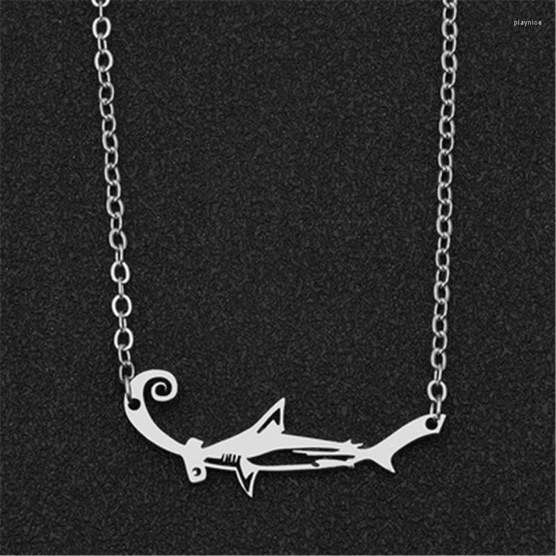 

Pendant Necklaces Style Stainless Steel Smooth Whale Necklace Personalized Marine Life