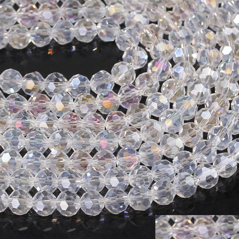 

Beaded 3 4 6 8 Mm Crystal Cut Glass Round Beads Cristal Faceted Beautif Transparent Strand Diy Components For Needlework Drop Delive Dhhkl