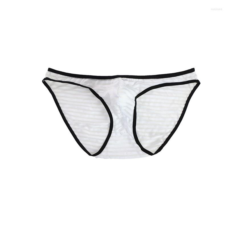 

Underpants Sexy Men Underwear Briefs Ropa Interior Gay Slip Hombre Cuecas Jockstrap Transparent Breathable, Black