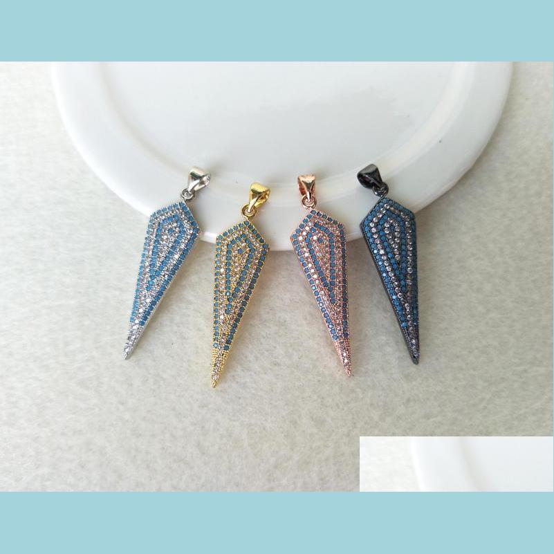 

Pendant Necklaces 10Pcs Tiny Cz Crystal Sword Charm Handcrafted Zircon Stone Micro Pave Pendant Jewelry Finding For Diy Necklace Mak Dhkzp