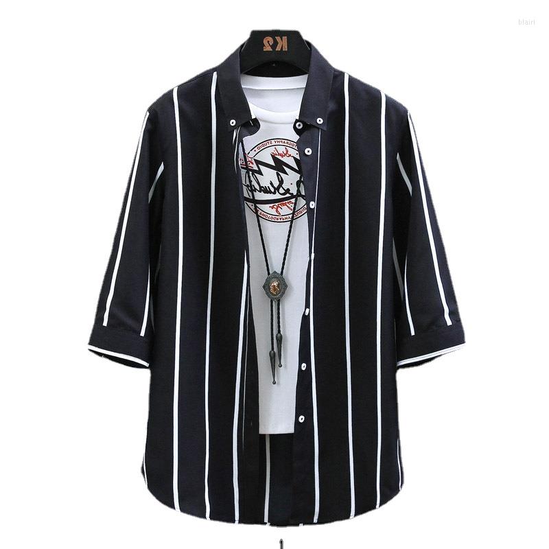 

Men's Casual Shirts 2022 Spring And Autumn Men's Striped Shirt DAE025, B1