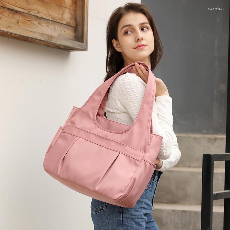 

Evening Bags Fashion Bag For Women Tote Shoulder Top Handle Satchel Purses Washed Synthetic Handbag Nylon, Black