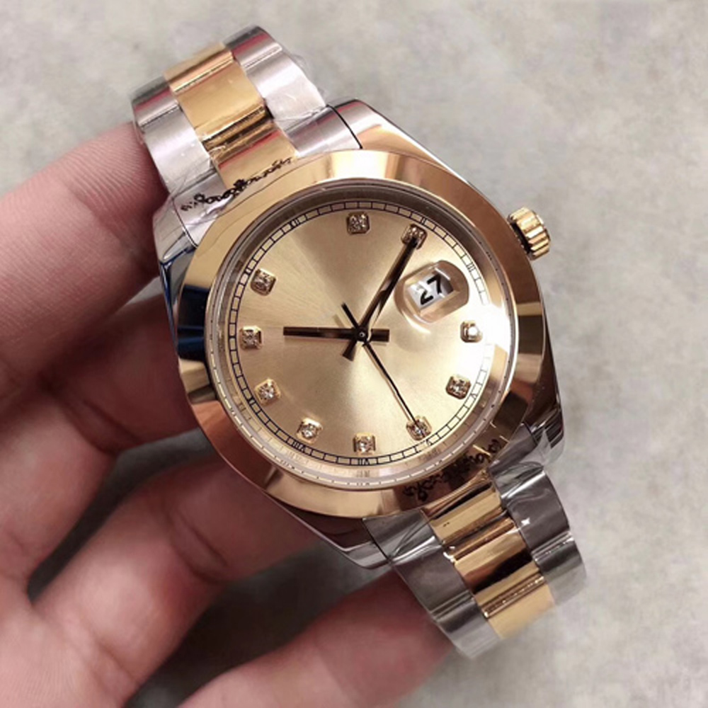 

Top sale 41mm Watches Men Mechanical Automatic Watch Reloj Business Fashion steel Clasp Stainless Steel mens, Make watch waterproof 50m