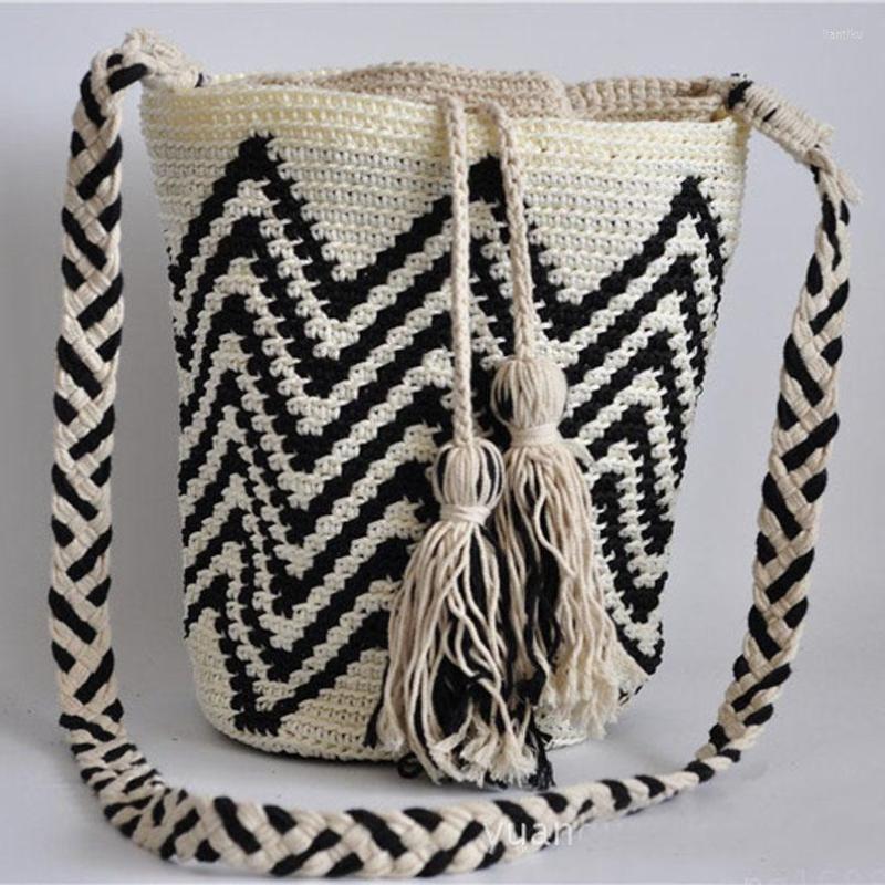 

Evening Bags Vintage Purse Handmade Weave Women Shoulder Crossbody Bohemian Fringe Tassel Travel Beach Women's Handbags Free Gift, Women bag