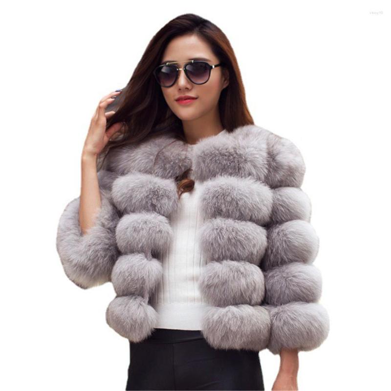 

Women' Fur 2022 Winter Faux Jackets Womens Warm Party Striped Female Imitation Padded Shawl Coats Lady Trendy Cape, Red