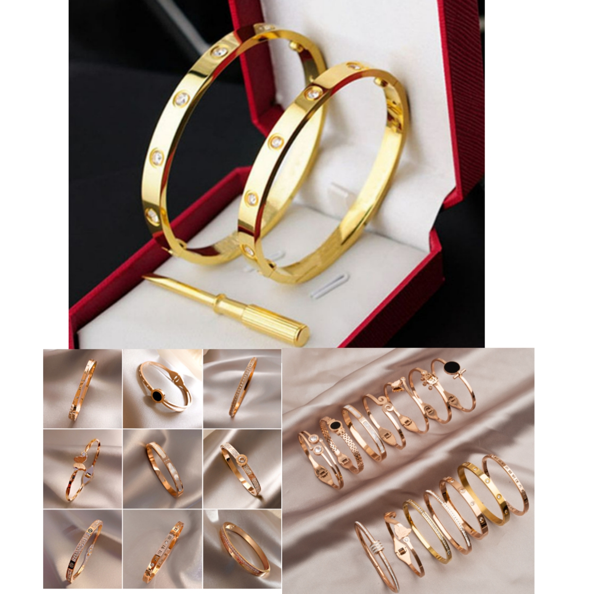 

Wholesale Stainless Steel Bracelets Bangles Female Heart Forever Love Brand Charm Bracelet for Women Famous Jewelry Gold Silver Rose Gold color