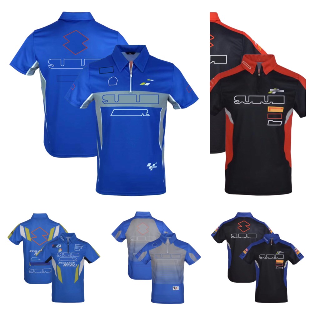 

New motorcycle sports T-shirt summer quick-drying POLO shirt men and women racing riders riding short sleeves