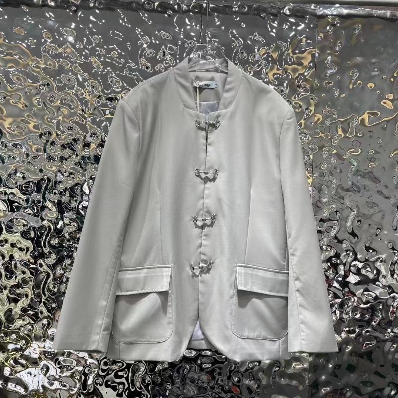 

Men's Suits Vb1984 Fashion Men's Coats & Jackets 2022 Runway Luxury European Design Party Style Clothing, Gray