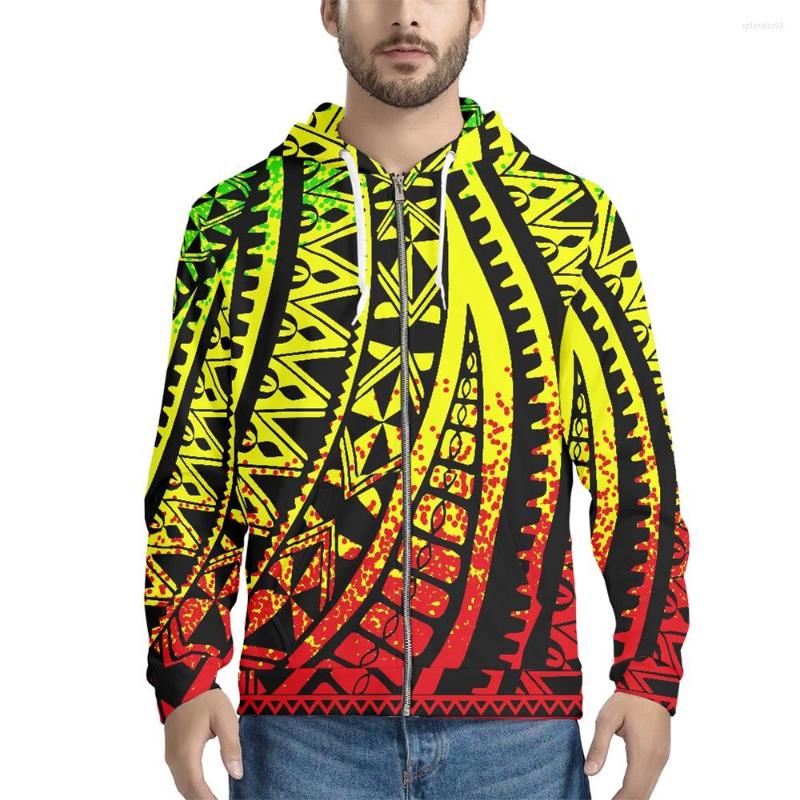 

Men's Hoodies Samoa Tribal Printed Casual Tracksuit Men Spring Autumn Loose Zip Hoodie Oversize Pullover Sweatshirt For Male Vetement Homme, Ftzb739grm