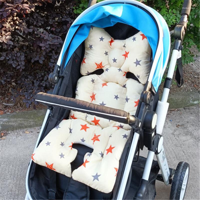 

Stroller Parts Universal Thicken Warm Cotton Seat Cushion Cartoon Print Pattern Baby Liner Pad Born Pushchairs Accessories