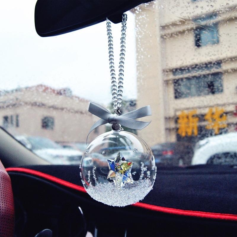 

Interior Decorations Car Pendants Christmas Version Of Crystal Ball Stars Angel Snowflake Wind Chime Decorative Hanging Ornament