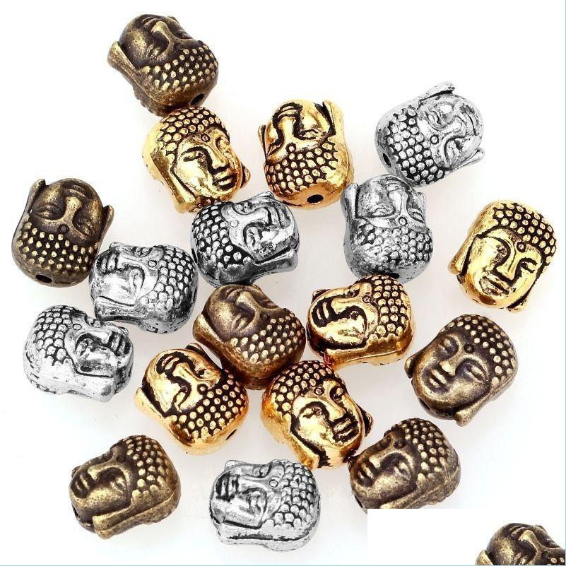 

Other 20Pcs/Lot 10X8Mm Metal Buddha Beads Charm Tibetan Sier Spacer For Bracelet Jewelry Making Diy Accessories Vintage Drop Deliver Dh4Yj