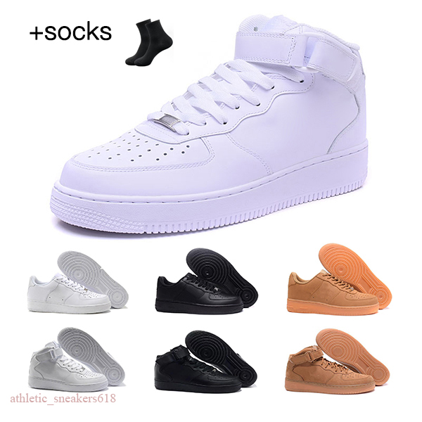 

2022 Mens Women running shoes Sneakers Boots des chaussures Schuhe scarpe zapatilla Classic High Low Triple White Black Brown Outdoor Fashion Sports Trainers, Color 3