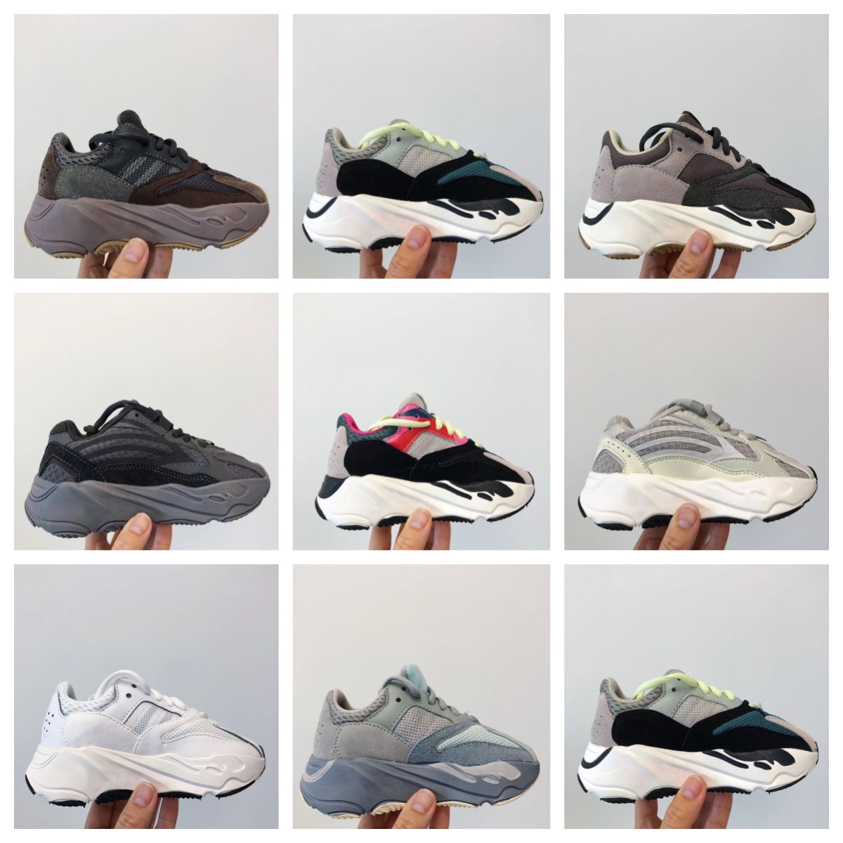 Designer Kids Chaussures garons filles baskets basket-ball coureur athl←tique 700 enfants enfants v2 b←b← respirant ext←rieur jeune