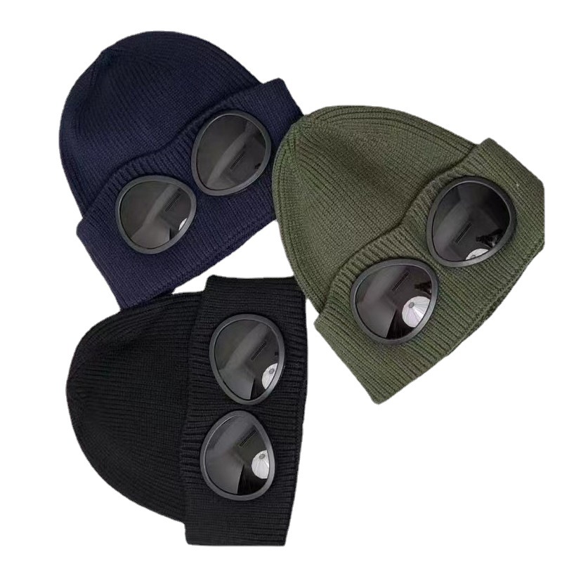 

Knitted Hats Fashion Men Sunglasses Wool Beanie Warm Skull Caps Women Ins Ear Protection Hat Autumn and Winter, Aspic