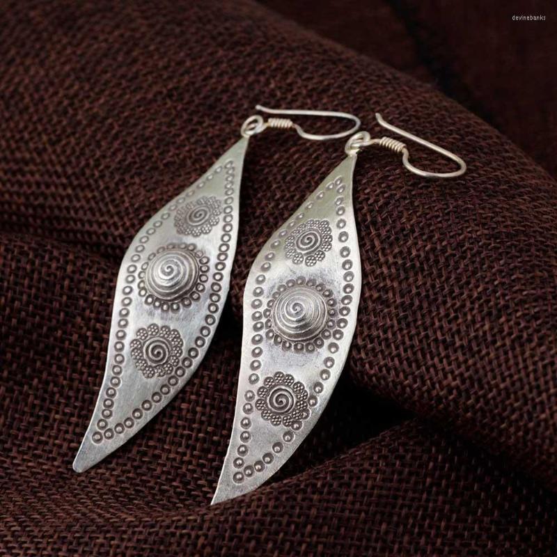

Dangle Earrings FNJ 925 Silver Vintage For Women Jewelry S925 Sterling Drop Earring