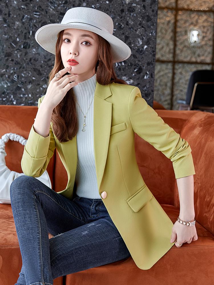 

Women' Suits 2022 Autumn Winter Long Sleeve Blazer Coat Jackets Outwear Formal OL Styles Tops Blaser Women Business Work Wear Clothes, Black