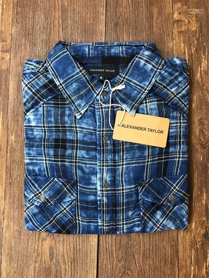 

Men's Casual Shirts Men's Cotton Double Yarns Shirt Ozone Wash Western, Blue